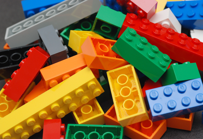 lego bricks in a pile