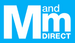 M and M Direct logo